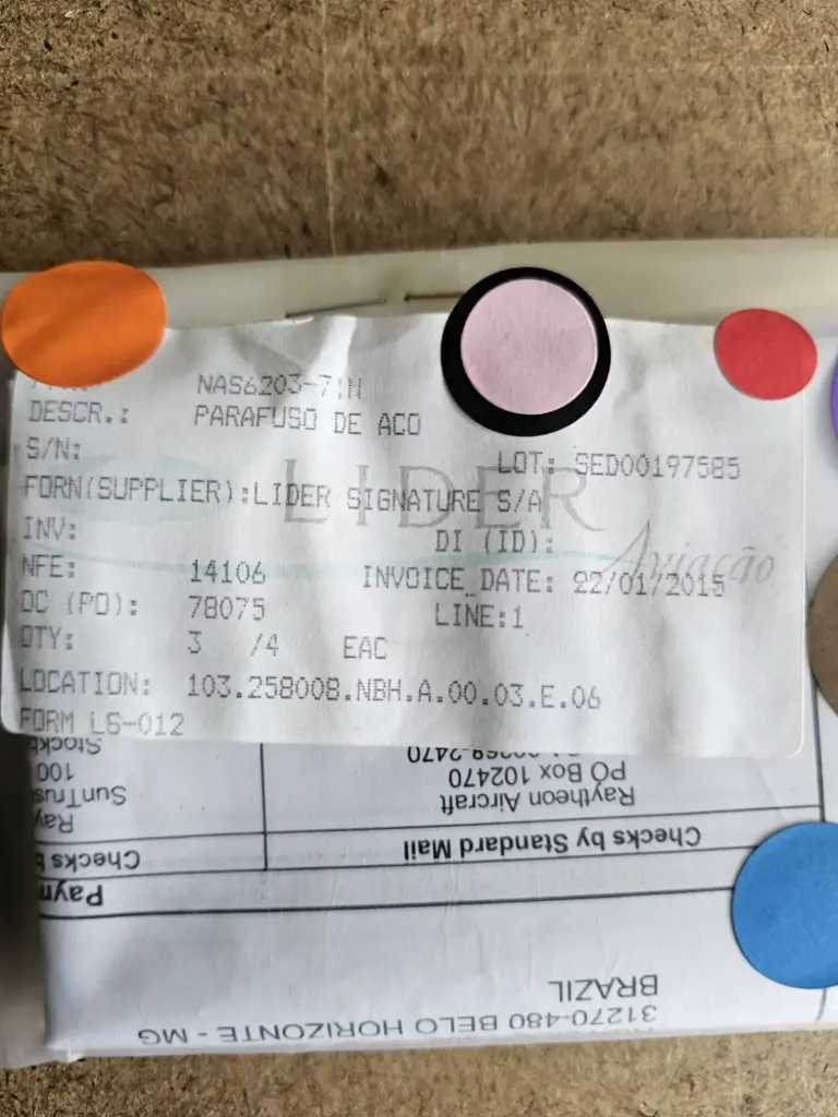 NAS6203-7 BOLT