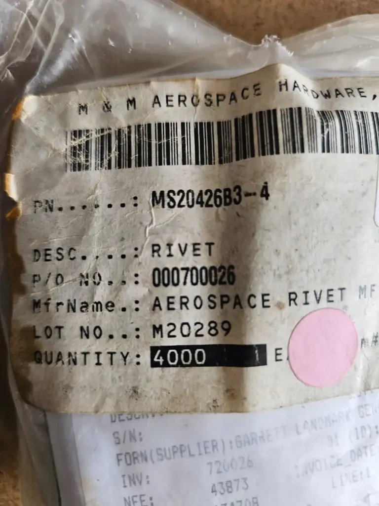 MS20426B3-4 RIVET