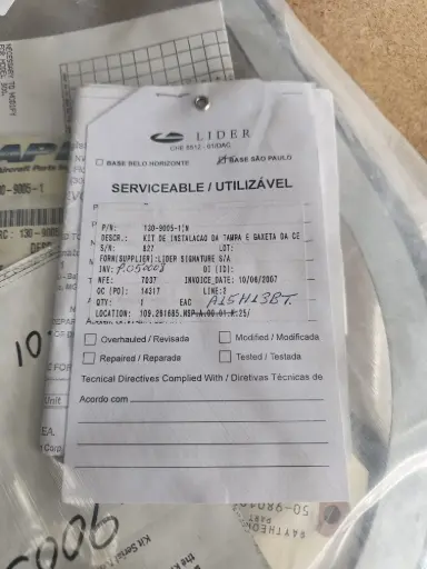 [130-9005-1] 130-9005-1 KIT, FUEL CELL COVER AND GASKET INSTALATOR