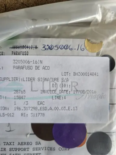 [3205006-16] 3205006-16 PARAFUSO DE ACO